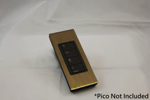 Load image into Gallery viewer, Vision Architrave Faceplate one Lutron Pico Control with black Frame - Antique Brass (Metal Plated)