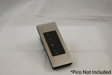 Load image into Gallery viewer, Vision Architrave Faceplate one Lutron Pico Control with black Frame - Satin Nickel (Metal Plated)
