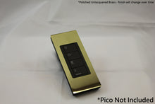Load image into Gallery viewer, Vision Architrave Faceplate one Lutron Pico Control with black Frame - Polished Unlacquered Brass (Metal Plated)