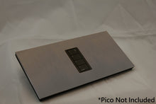 Load image into Gallery viewer, Vision GrafikEye Faceplate for one Lutron Pico Control, Layout: 00100 with black Frame - Chocolate Bronze (Metal Plated)