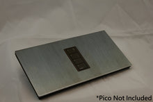 Load image into Gallery viewer, Vision GrafikEye Faceplate for one Lutron Pico Control, Layout: 00100 with black Frame - Jordan Bronze (Metal Plated)