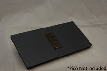 Load image into Gallery viewer, Vision GrafikEye Faceplate for one Lutron Pico Control, Layout: 00100 with black Frame - Matt Black (Metal Powder Coated)