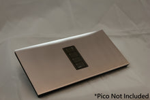 Load image into Gallery viewer, Vision GrafikEye Faceplate for one Lutron Pico Control, Layout: 00100 with black Frame - Polished Chrome (Metal Plated)