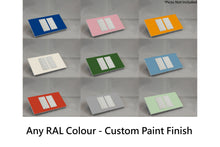 Load image into Gallery viewer, Vision UK Rectangle Faceplate for two Lutron Pico controls with white Frame - Any RAL Colour (Metal Powder Coated)