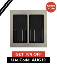 Load image into Gallery viewer, Lutron Faceplate for two Pico controls - Satin Nickel