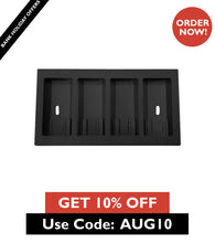 Load image into Gallery viewer, Lutron Faceplate for four Pico controls - Black