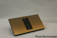 Load image into Gallery viewer, LD UK Rectangle Faceplate for one Lutron Pico control with black Frame- Bronze Antique (Metal Plated)