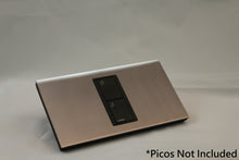 Load image into Gallery viewer, LD UK Rectangle Faceplate for one Lutron Pico control with black Frame - Polished Chrome (Metal Plated)