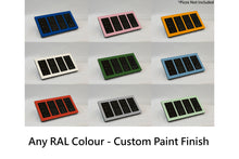 Load image into Gallery viewer, LD UK Rectangle Faceplate for four Lutron Pico controls with black Frame - Any RAL Colour (Metal Powder Coated)