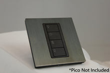 Load image into Gallery viewer, LD UK Square Faceplate for one Lutron Pico control with black Frame - Jordan Bronze (Metal Plated)