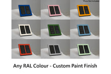 Load image into Gallery viewer, LD UK Square Faceplate for two Lutron Pico controls with black Frame - Any RAL Colour (Metal Powder Coated)