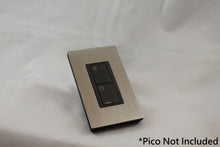 Load image into Gallery viewer, Vision US Architectural Faceplate one Lutron Pico Control with black Frame - Satin Nickel (Metal Plated)