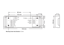 Load image into Gallery viewer, eldoLED LINEARdrive 222D – 8A (12/24v) DMX dimmable constant voltage LED driver