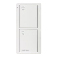 Load image into Gallery viewer, Lutron Pico Light Remote: 2-button with light icons (On, Off) - White