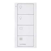 Load image into Gallery viewer, Lutron Pico Light/Blinds Remote: 4-button with lights icon (2-group) (On, Off) - White PK2-4B-TAW-LS21