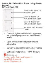 Load image into Gallery viewer, Lutron Pico Scene Living Room Keypad - White