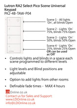 Load image into Gallery viewer, Lutron Pico Universal Keypad - White PK2-4B-TAW-P04