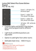 Load image into Gallery viewer, Lutron Pico Scene Kitchen Keypad - Black