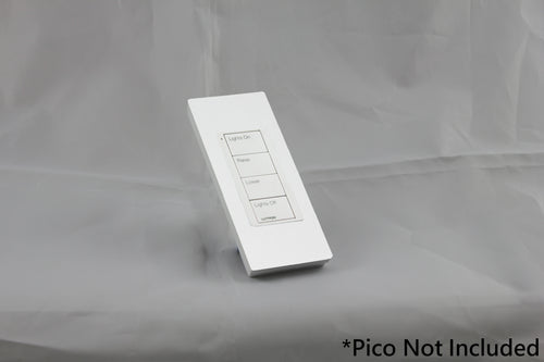 Vision Architrave Faceplate one Lutron Pico Control with white Frame - Matt White RAL 9016 (Metal Powder Coated)