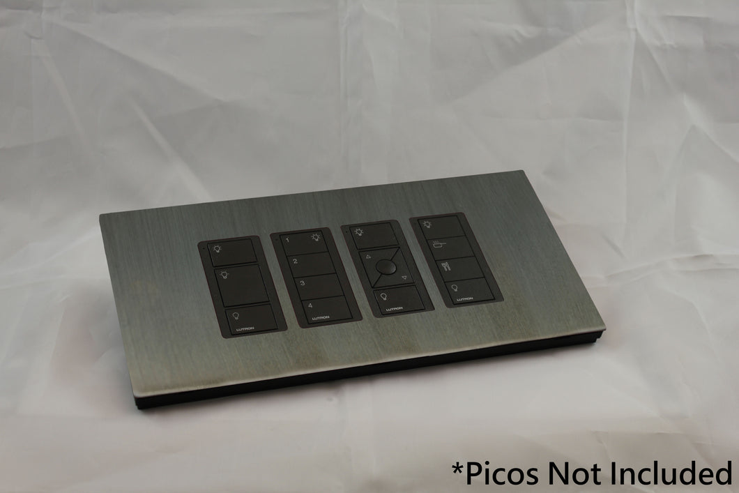 Control Faceplate Vision GrafikEye Faceplate for four Lutron Pico Controls, Layout: 1111 ...
