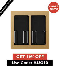 Load image into Gallery viewer, Lutron Faceplate for two Pico controls - Satin Brass
