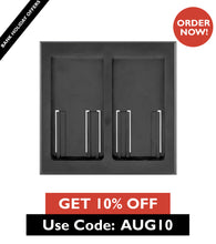 Load image into Gallery viewer, Lutron Faceplate for two Pico controls - Black
