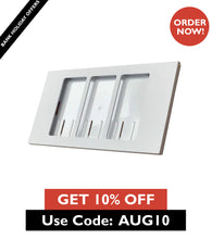 Load image into Gallery viewer, Lutron Faceplate for three Pico controls - White
