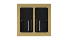 Load image into Gallery viewer, Lutron Faceplate for two Pico controls - Satin Brass
