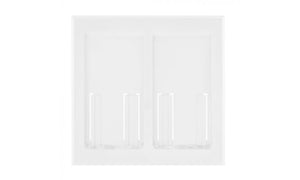 Lutron Faceplate for two Pico controls - White