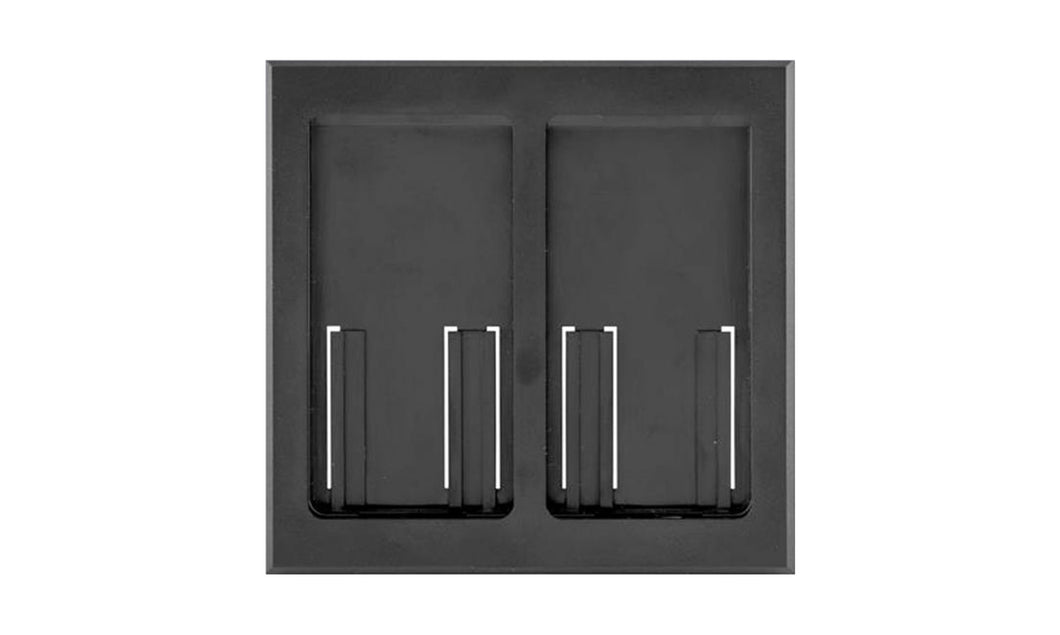 Lutron Faceplate for two Pico controls - Black
