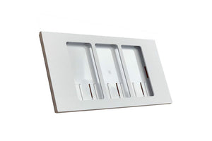 Lutron Faceplate for three Pico controls - White