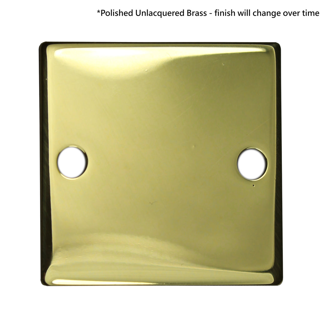 Vision Sample Tab - Polished Unlacquered Brass 3.9cm x 3.7cm