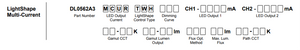 eldoled DUALdrive 562/A3 lightshape configuration