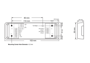 eldoLED LINEARdrive 211D – 8A (12/24v) 0-10v dimmable constant voltage LED driver