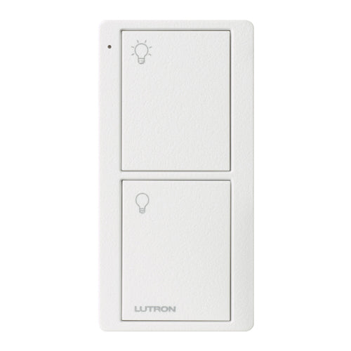 Lutron Pico Light Remote: 2-button with light icons (On, Off) - White