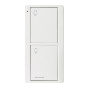 Lutron Pico Light Remote: 2-button with light icons (On, Off) - White