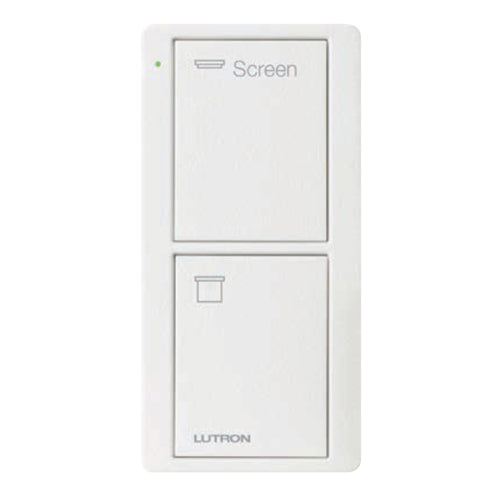 Lutron Pico Video Screen Remote: 2-button with Screen Icons (On,Off) - White  PK2- 2B-TAW-S08
