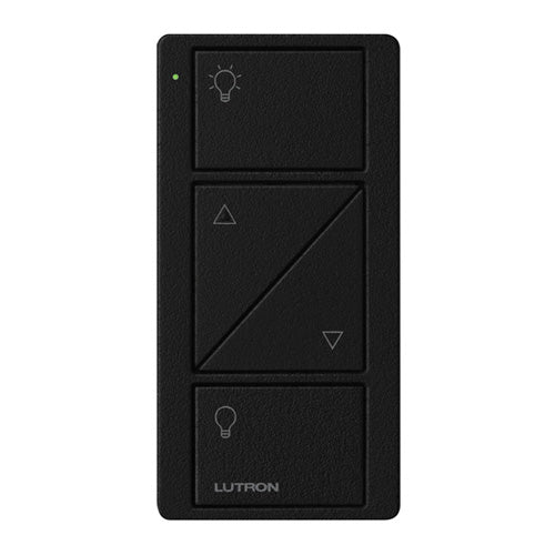 Lutron Pico Light Remote: 2-button with raise/lower with light icons - Black