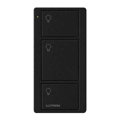 Lutron Pico Light Remote: 3-button with light icons (On, Favourite, Off) - Black