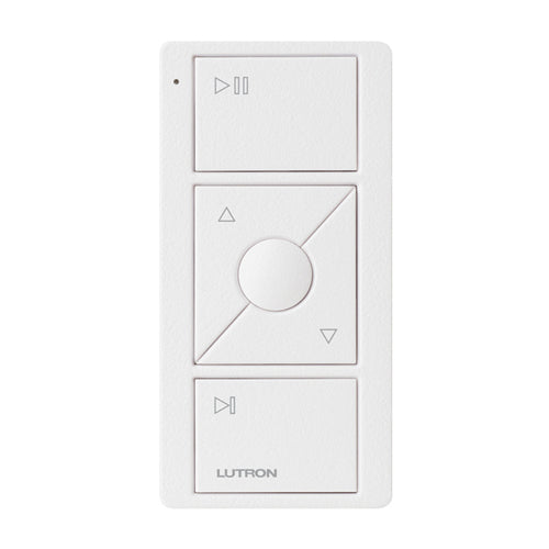 Lutron Pico Audio Remote: 3-button with raise/lower with audio icons - White