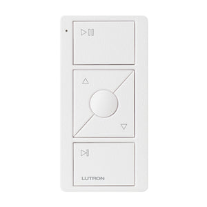 Lutron Pico Audio Remote: 3-button with raise/lower with audio icons - White
