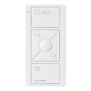 Lutron Pico Blind Remote: 3-button with raise/lower with blind icons and 'Blind' text - White PK2-3BRL-TAW-S05