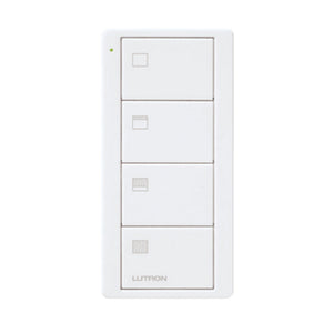 Lutron Pico Blind Remote: 4-button blinds icon (On, 66%, 33%, Off) - White