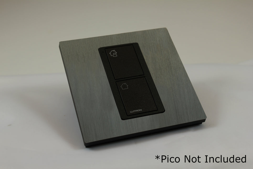 CUSTOM Faceplate for one Lutron Pico control with black Frame - Jordan Bronze