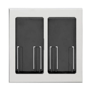 Lutron Faceplate for two Pico controls - Bright Chrome