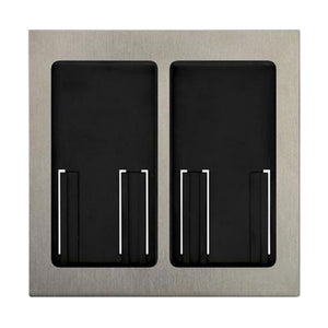 Lutron Faceplate for two Pico controls - Satin Nickel