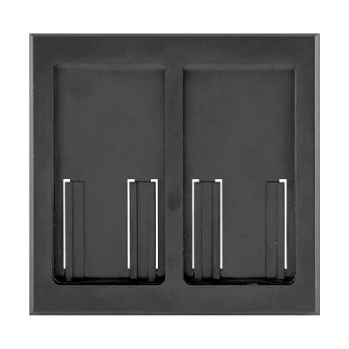 Lutron Faceplate for two Pico controls - Black