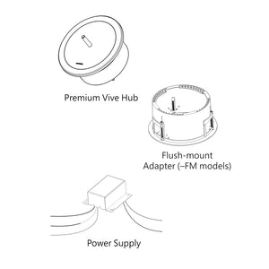 Lutron Vive Premium Vive Wireless Hub - Flush mount