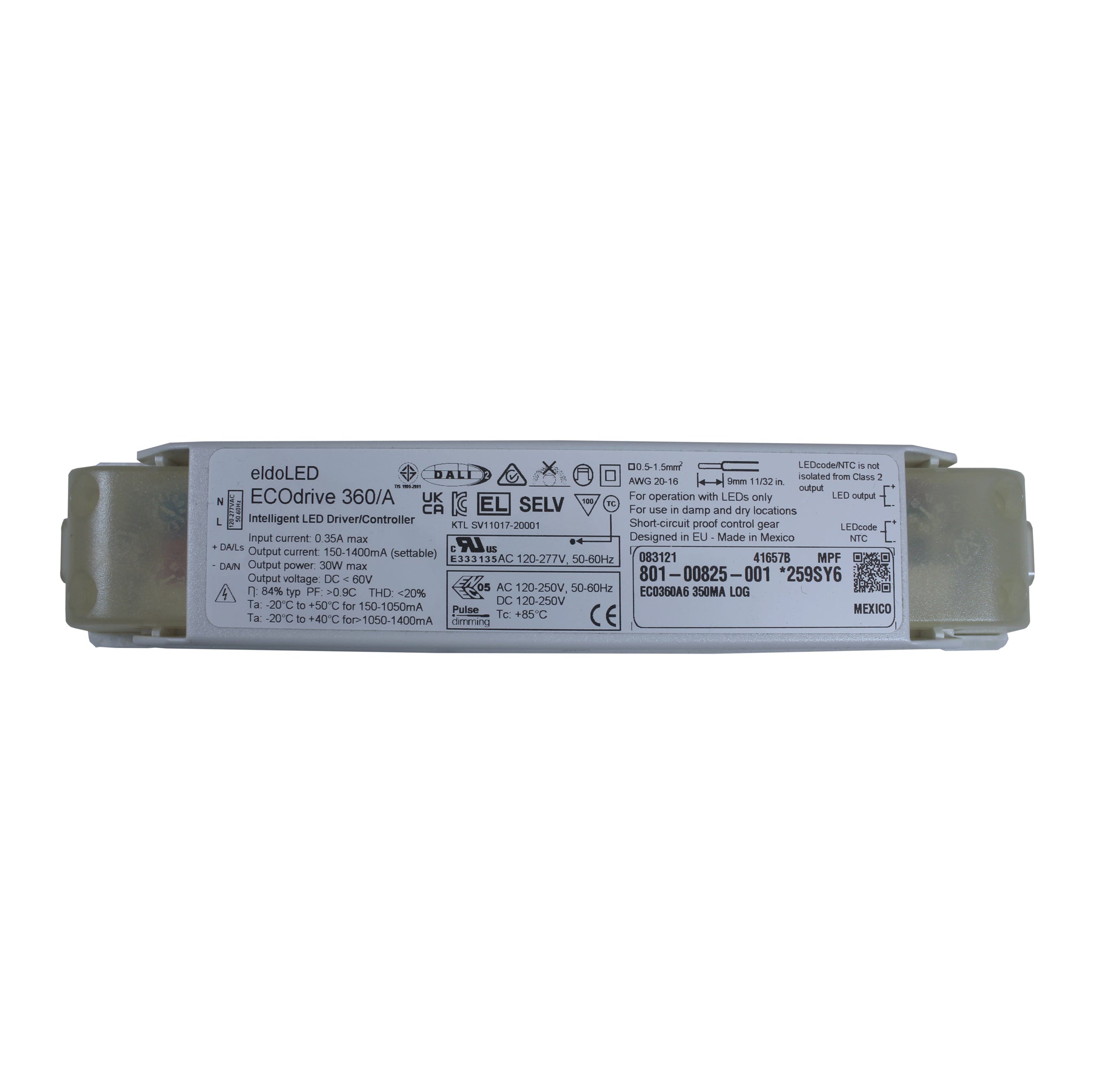 Contrôleur/driver LED EldoLED ECOdrive 261/S - 120V, 150mA - Occasion