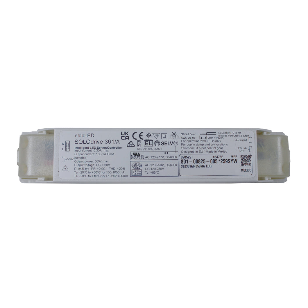 eldoLED SOLOdrive 361/A - 30w 0-10v dimmable constant current LED driver